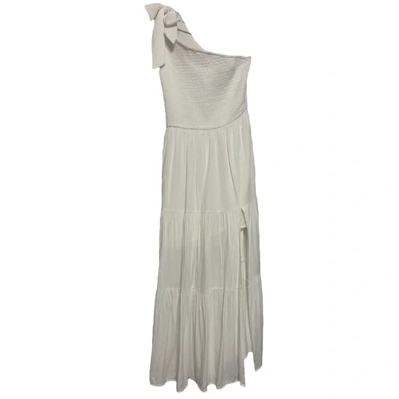 Off The Shoulder Dress Cottagecore Summer Romance Sexy Goddess White Size Small - Picture 10 of 14